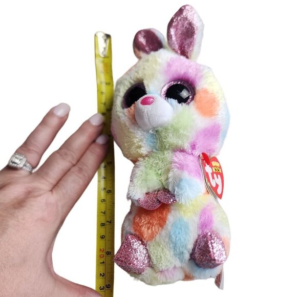 Ty Beanie Boos Bloomy The Easter Bunny Glitter Eyes 9" Medium - Picture 11 of 11
